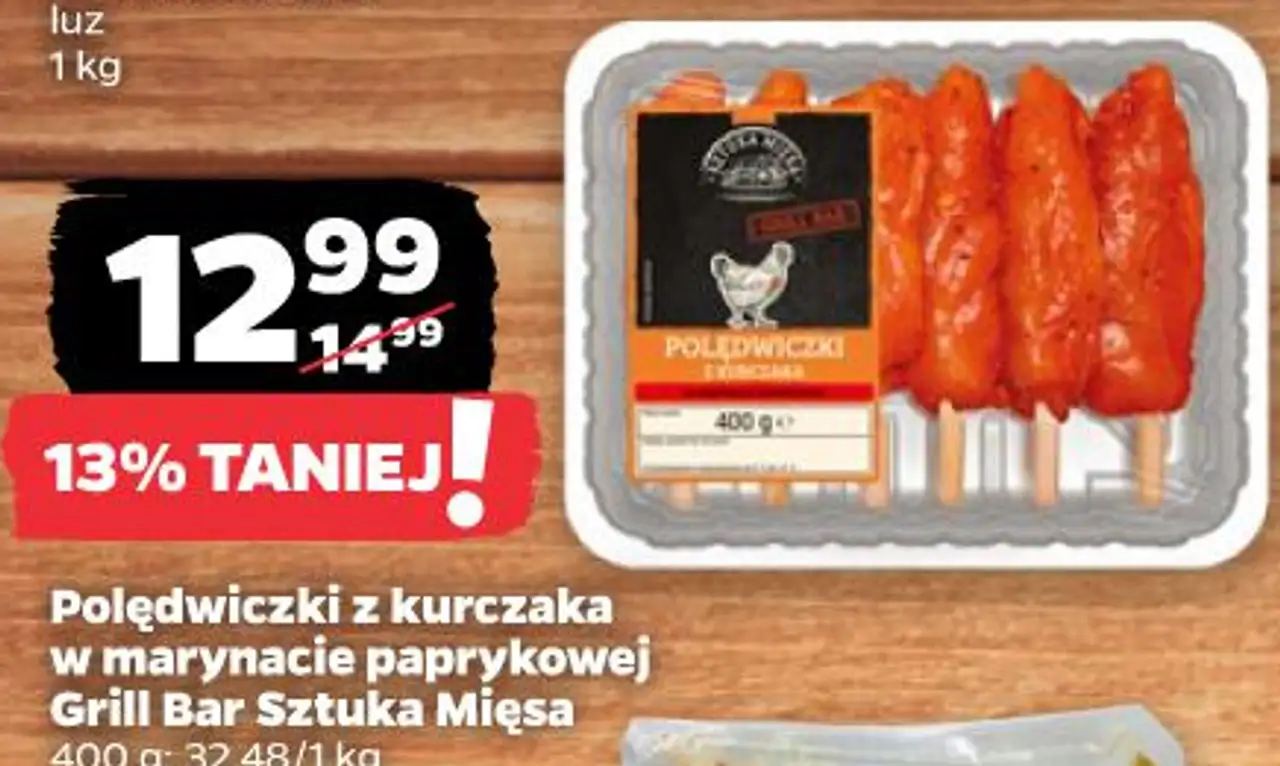 Polędwiczki z kurczaka w marynacie paprykowej Grill Bar Sztuka Mięsa