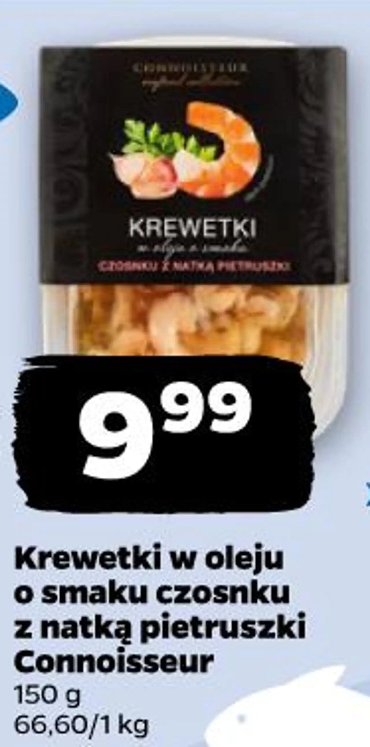 Krewetki w oleju o smaku czosnku z natką pietruszki Connoisseur