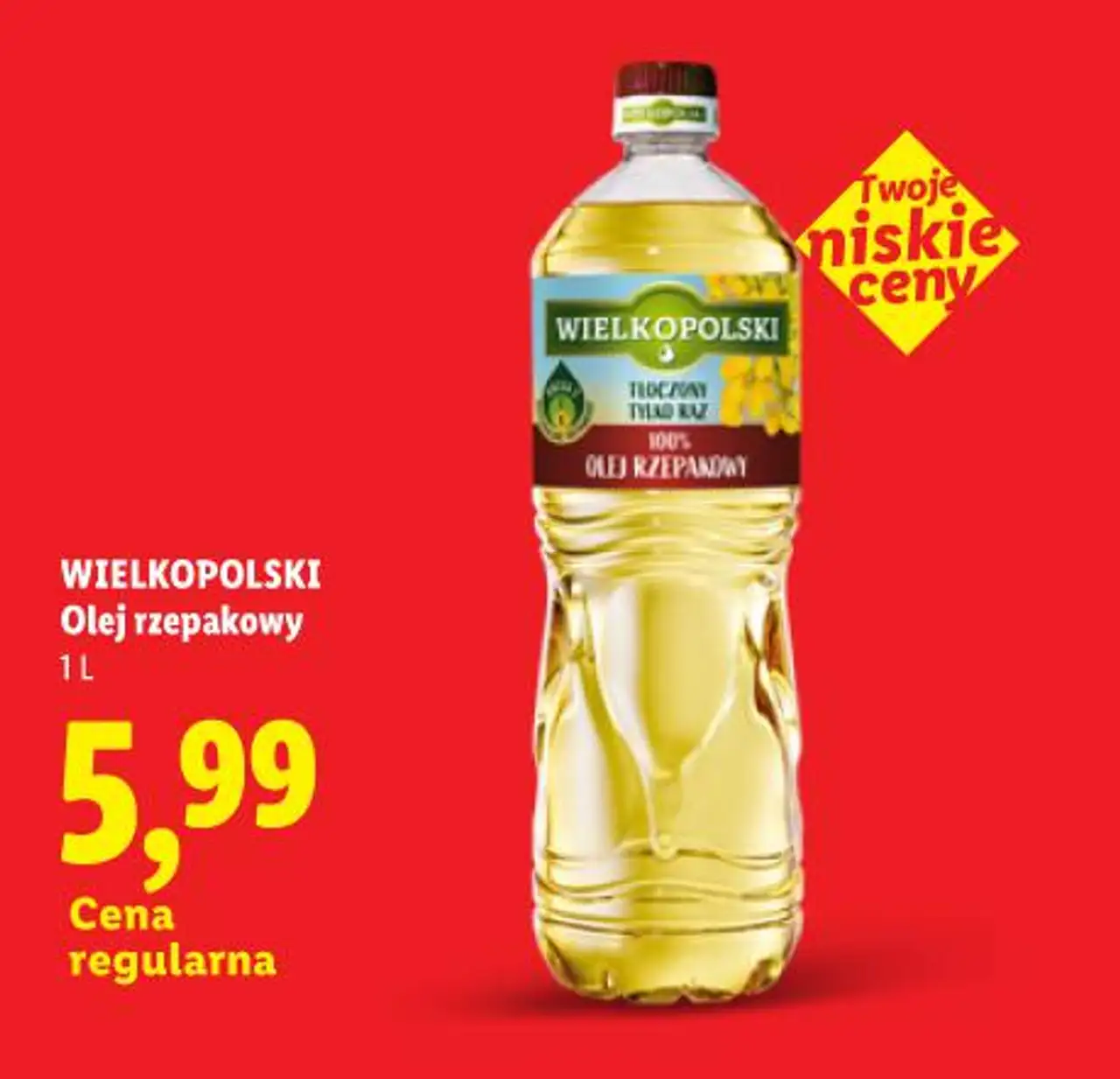 WIELKOPOLSKI Olej rzepakowy 1 L