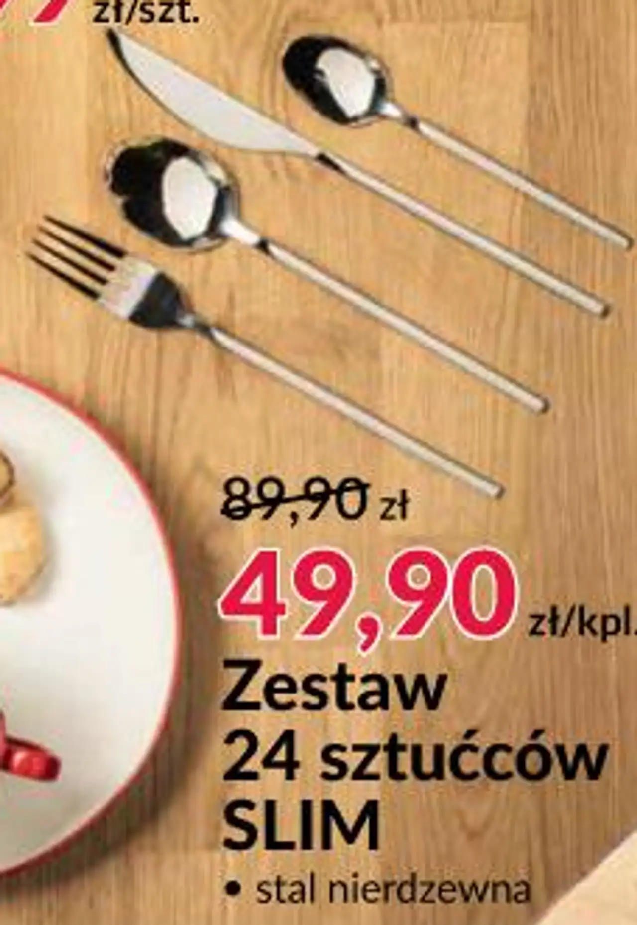 Zestaw 24 sztućców SLIM