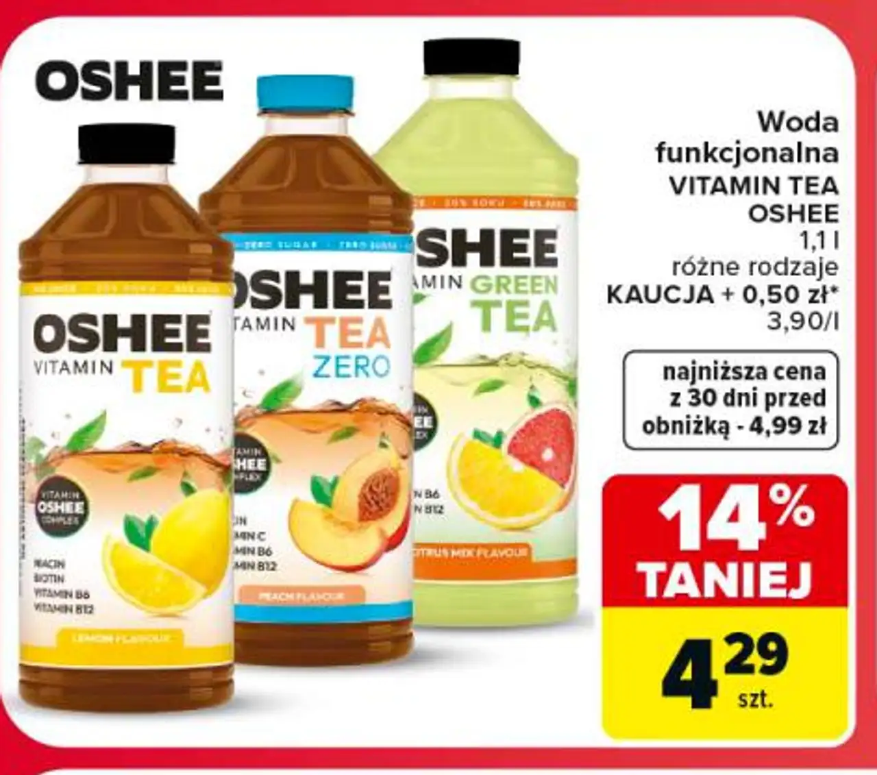 Woda funkcjonalna VITAMIN TEA OSHEE