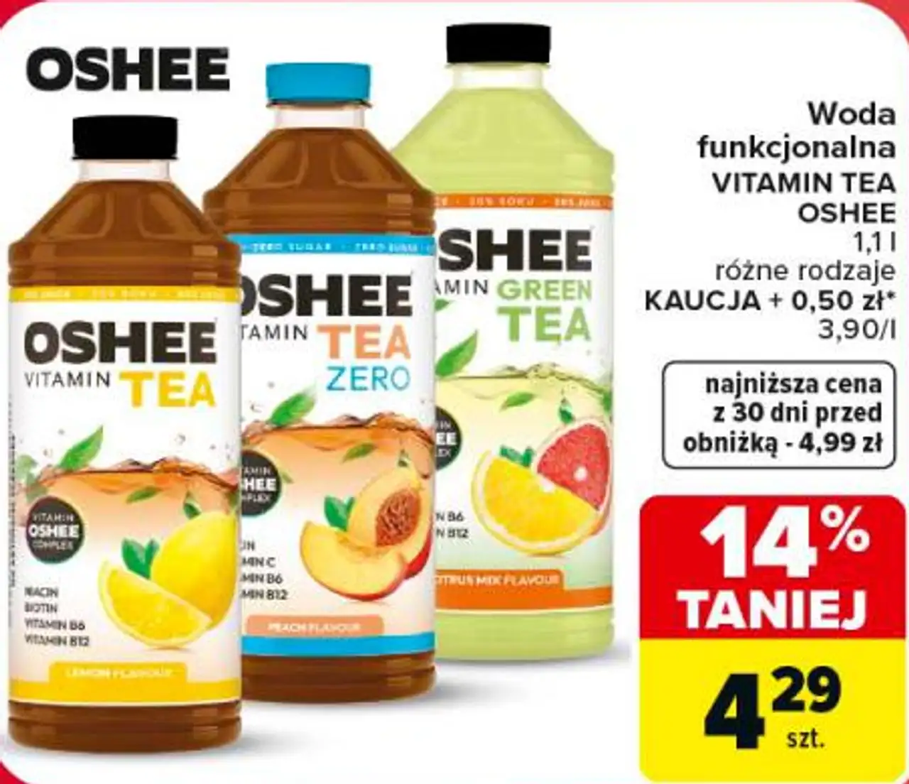 Woda funkcjonalna VITAMIN TEA OSHEE