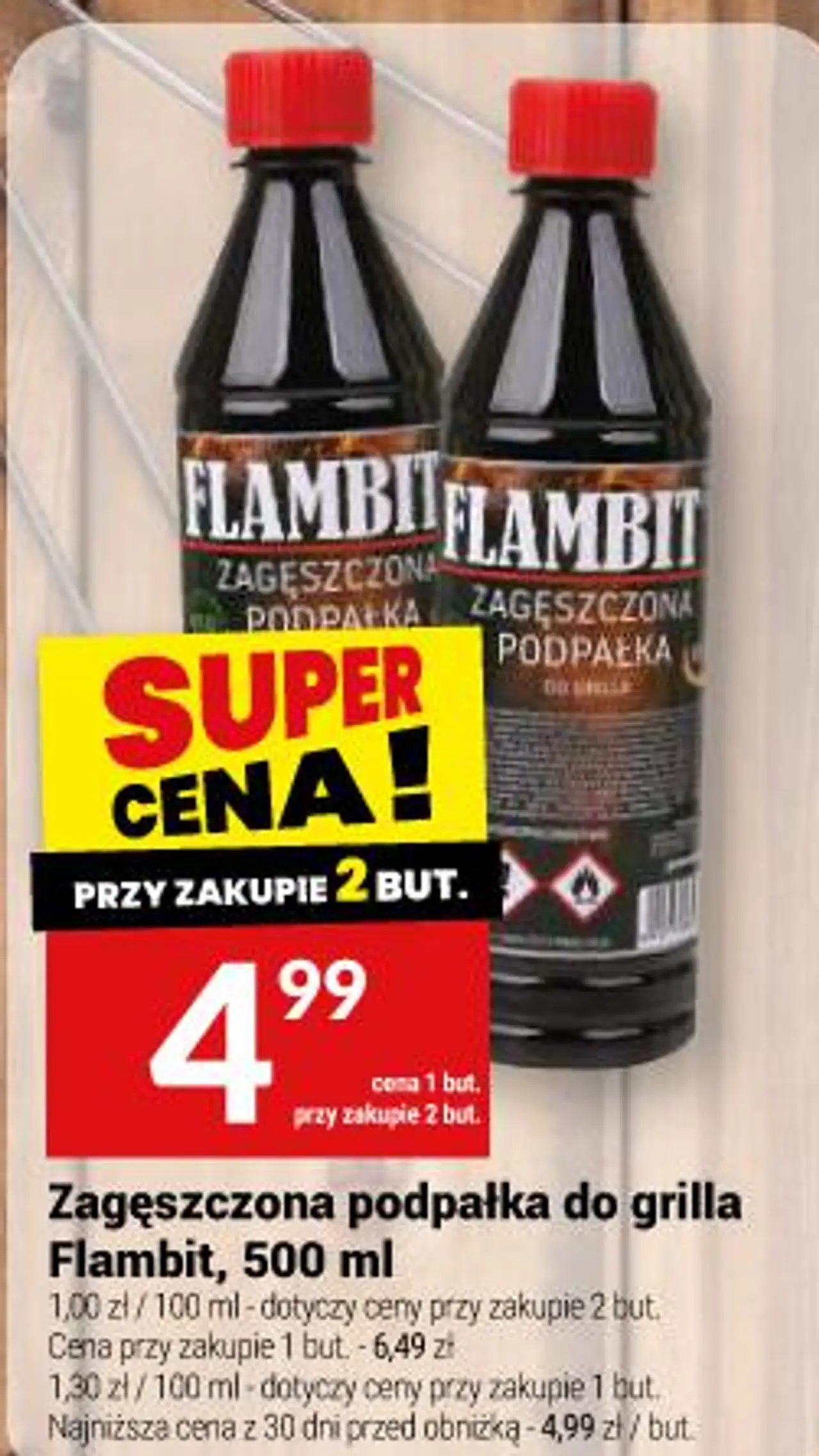 Zagęszczona podpałka do grilla Flambit, 500 ml