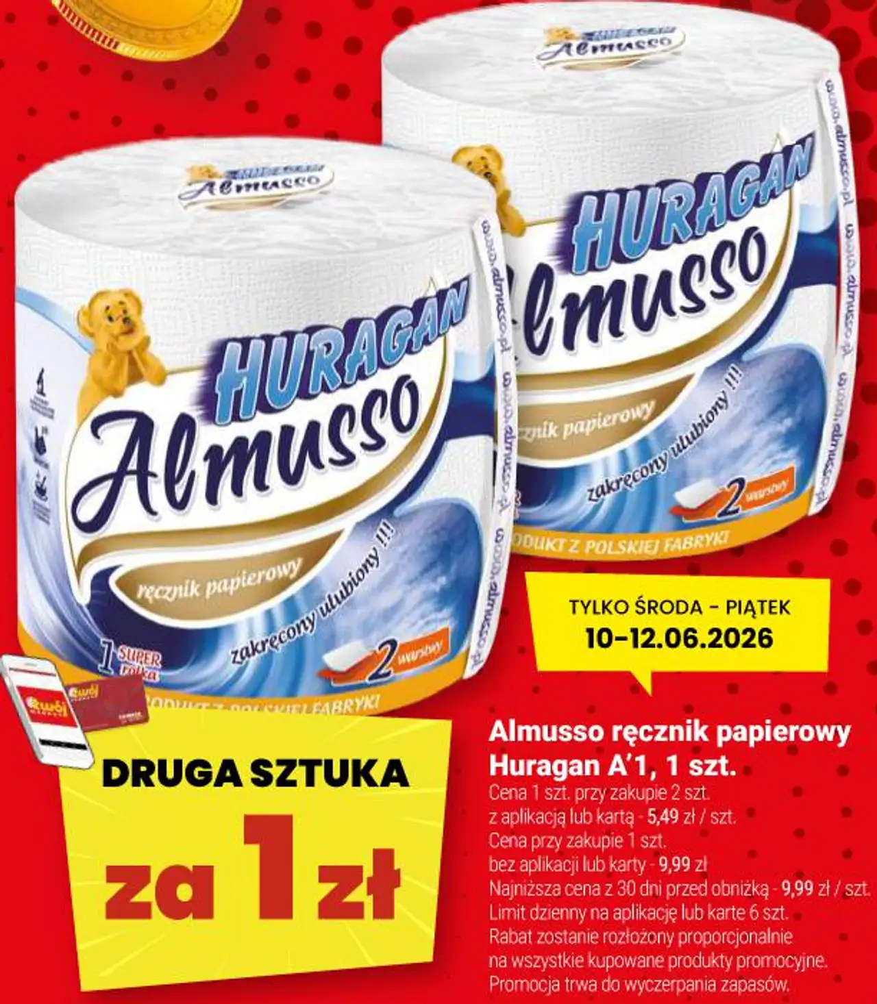 Almusso ręcznik papierowy Huragan A'1, 1 szt.