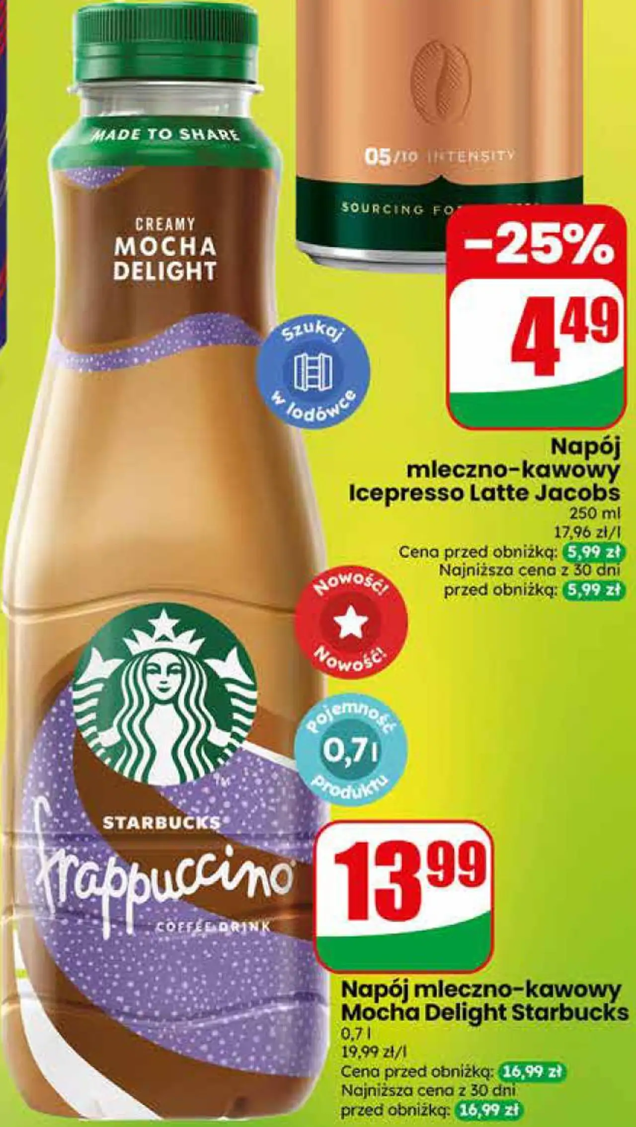 Napój mleczno-kawowy Mocha Delight Starbucks