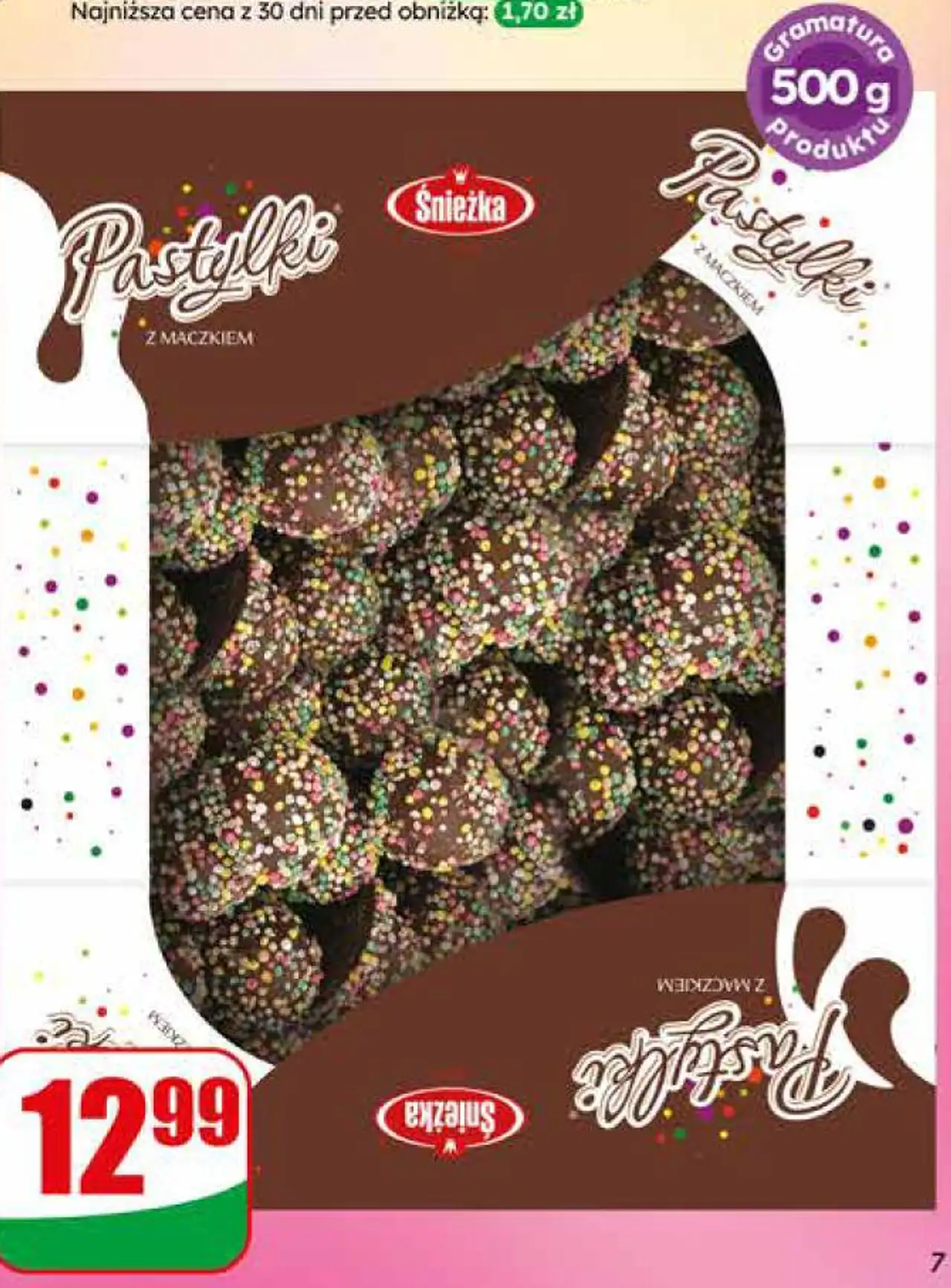 Cukierki pastylki z maczkiem Śnieżka