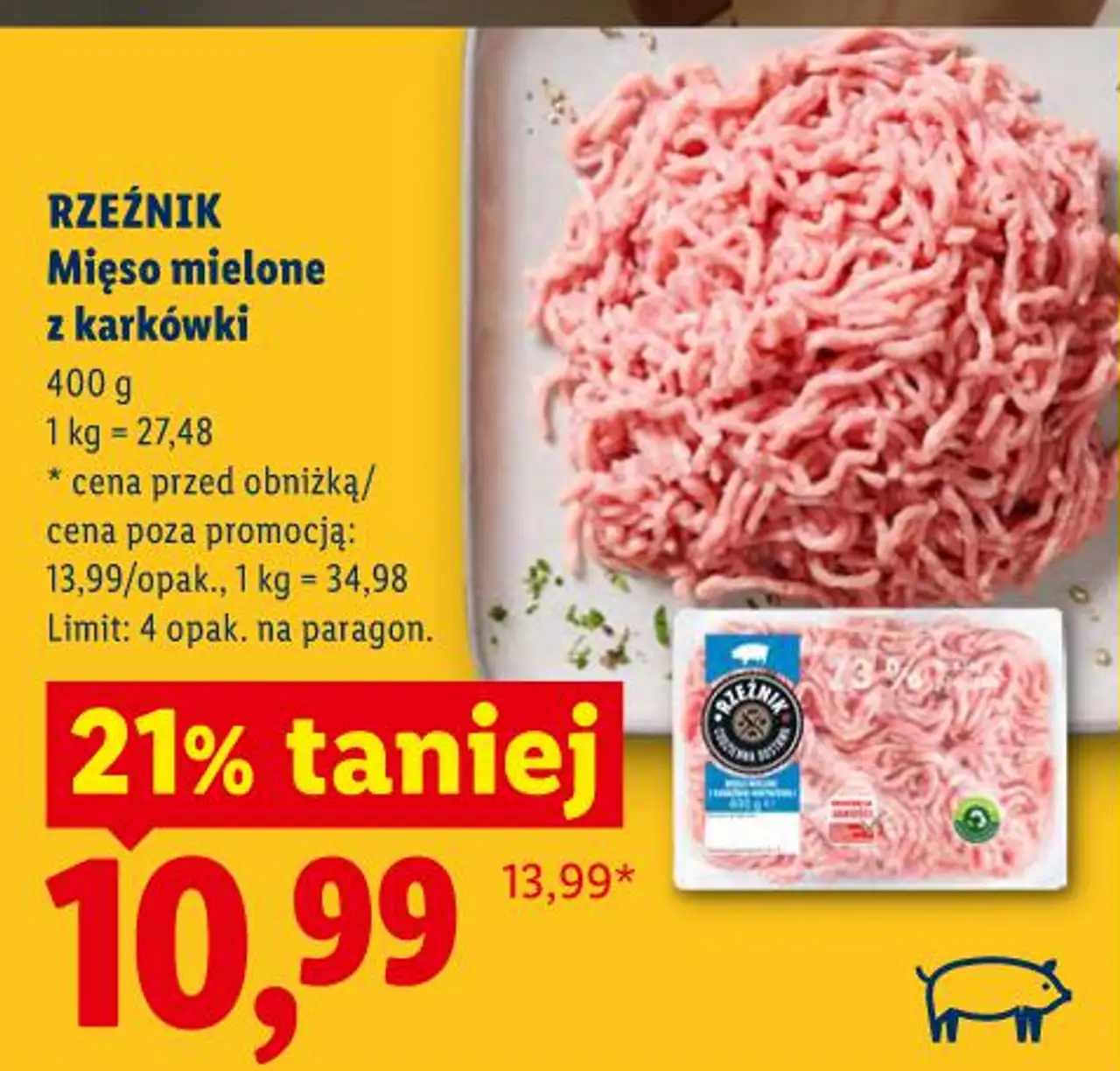 Rzeźnik Mięso mielone z karkówki