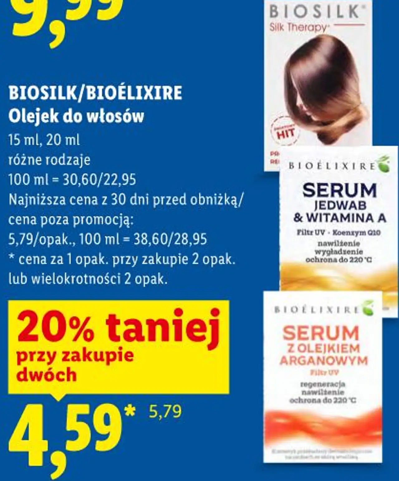 Biosilk/Bioélixire Olejek do włosów lub Serum