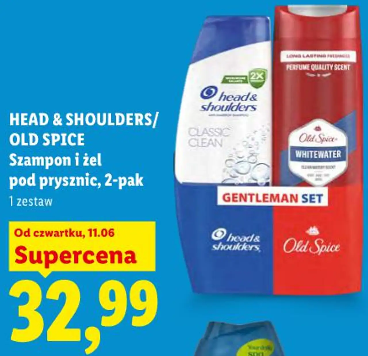 HEAD & SHOULDERS / OLD SPICE Szampon i żel pod prysznic, 2-pak