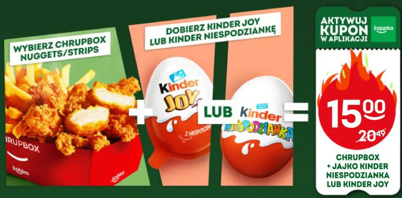 Chrupbox + Jajko Kinder Niespodzianka lub Kinder Joy