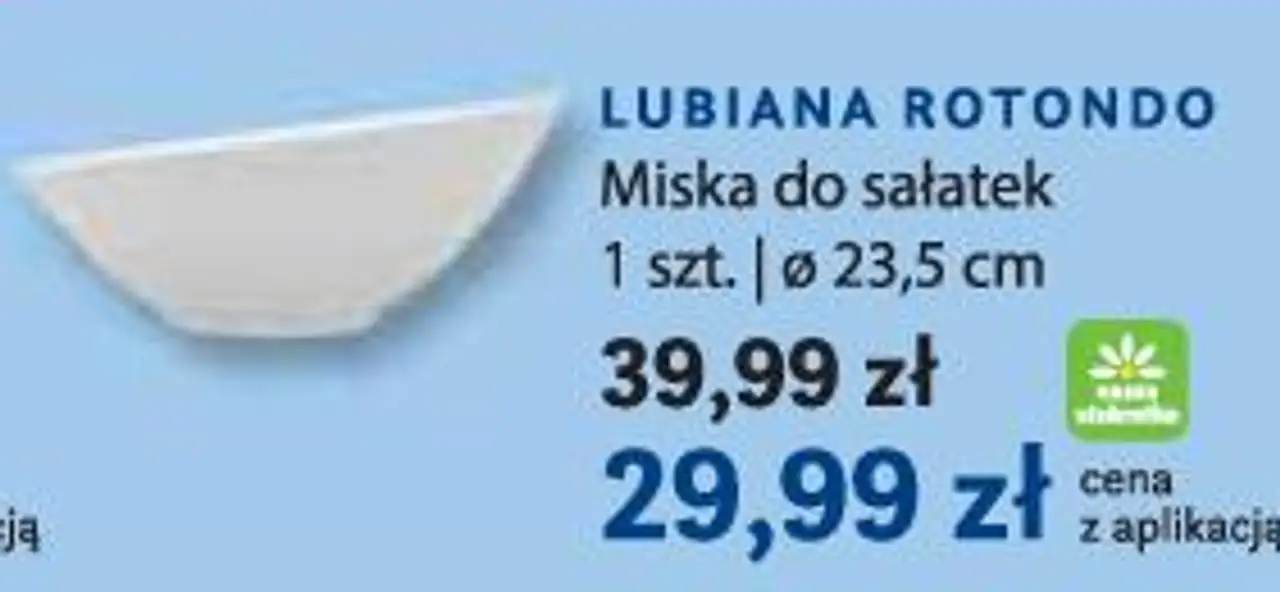 LUBIANA ROTONDO Miska do sałatek 1 szt. | ø 23,5 cm