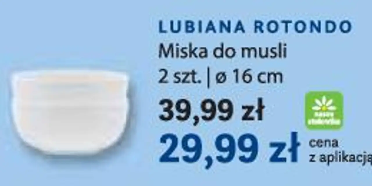 LUBIANA ROTONDO Miska do musli 2 szt. | ø 16 cm