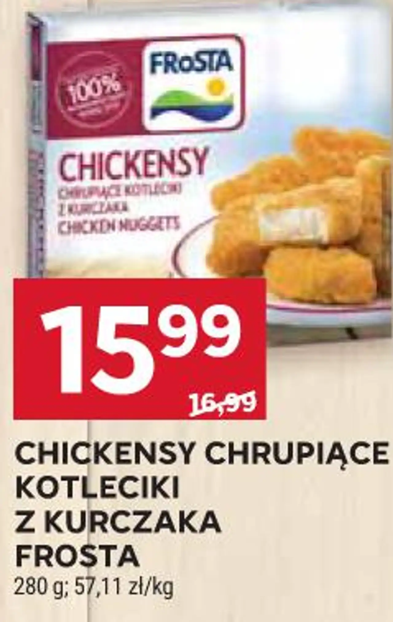 Chickensy chrupiące kotleciki z kurczaka Frosta