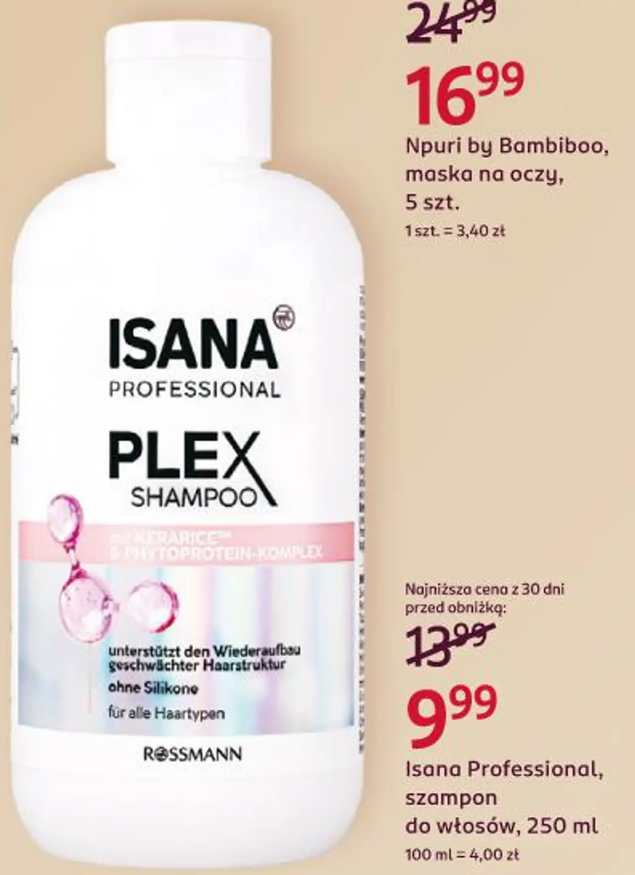 Isana Professional, szampon do włosów, 250 ml