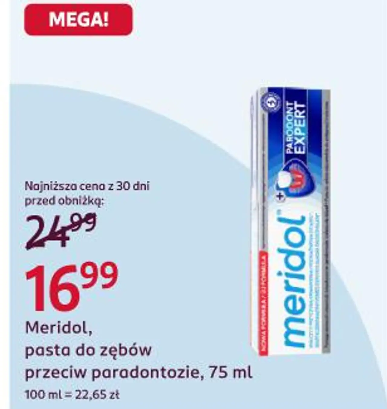 Meridol, pasta do zębów przeciw paradontozie, 75 ml