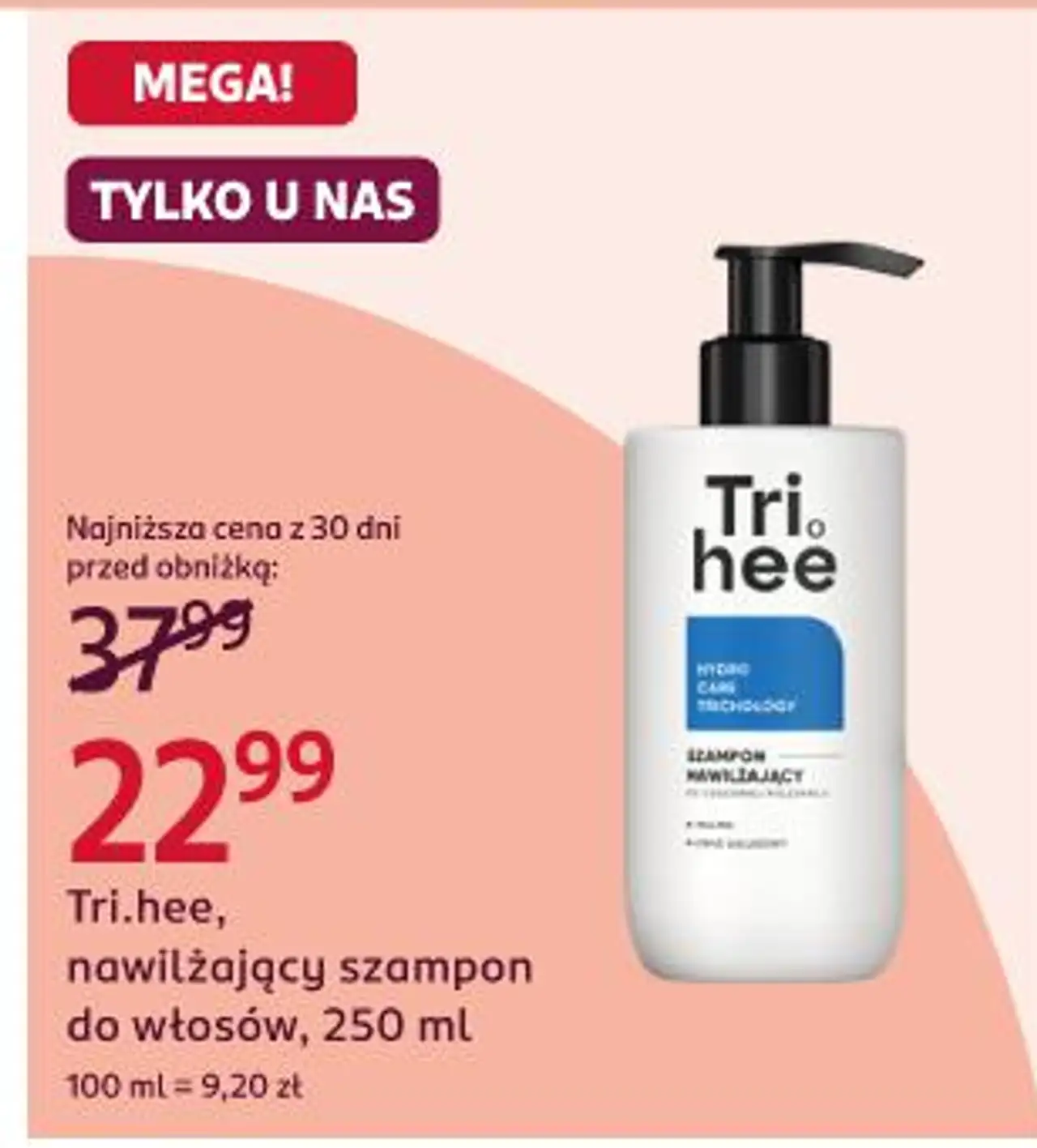 Tri.hee, nawilżający szampon do włosów, 250 ml