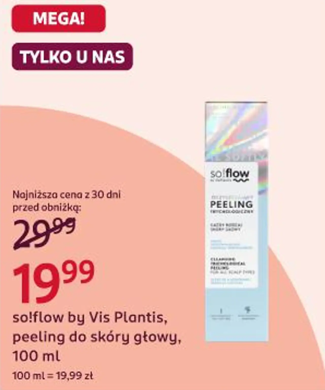 so!flow by Vis Plantis, peeling do skóry głowy, 100 ml