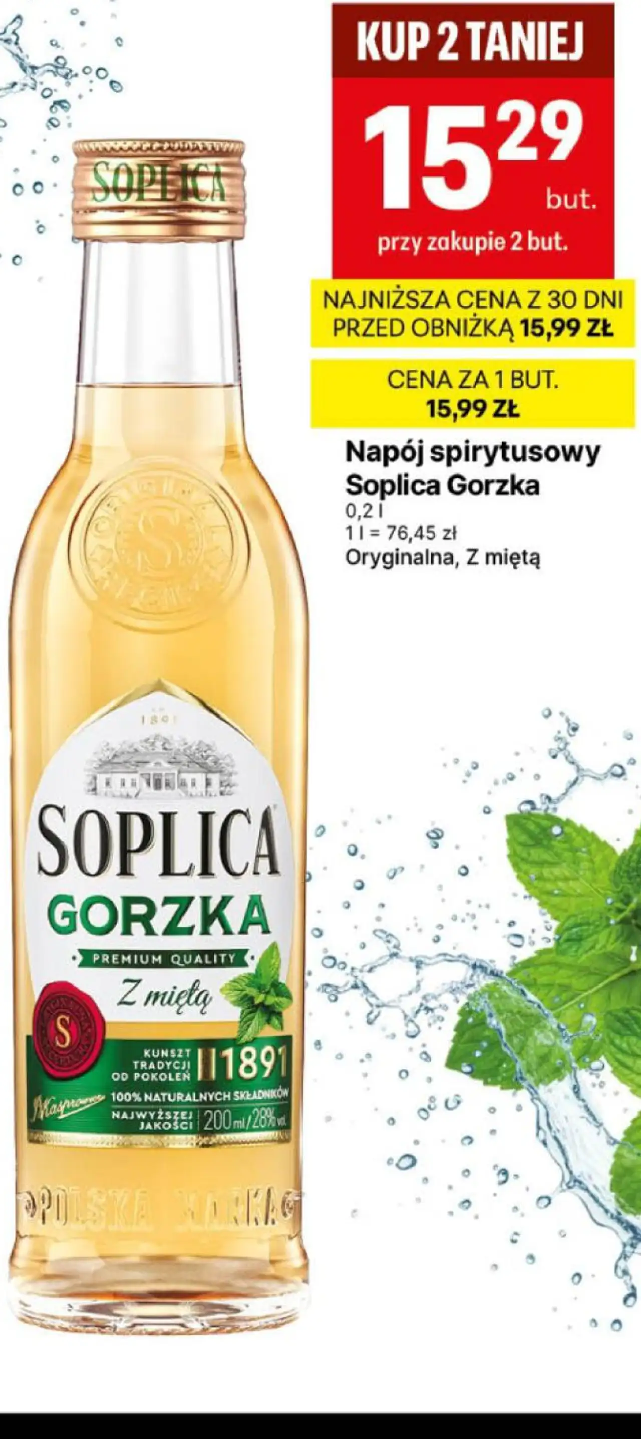 Napój spirytusowy Soplica Gorzka