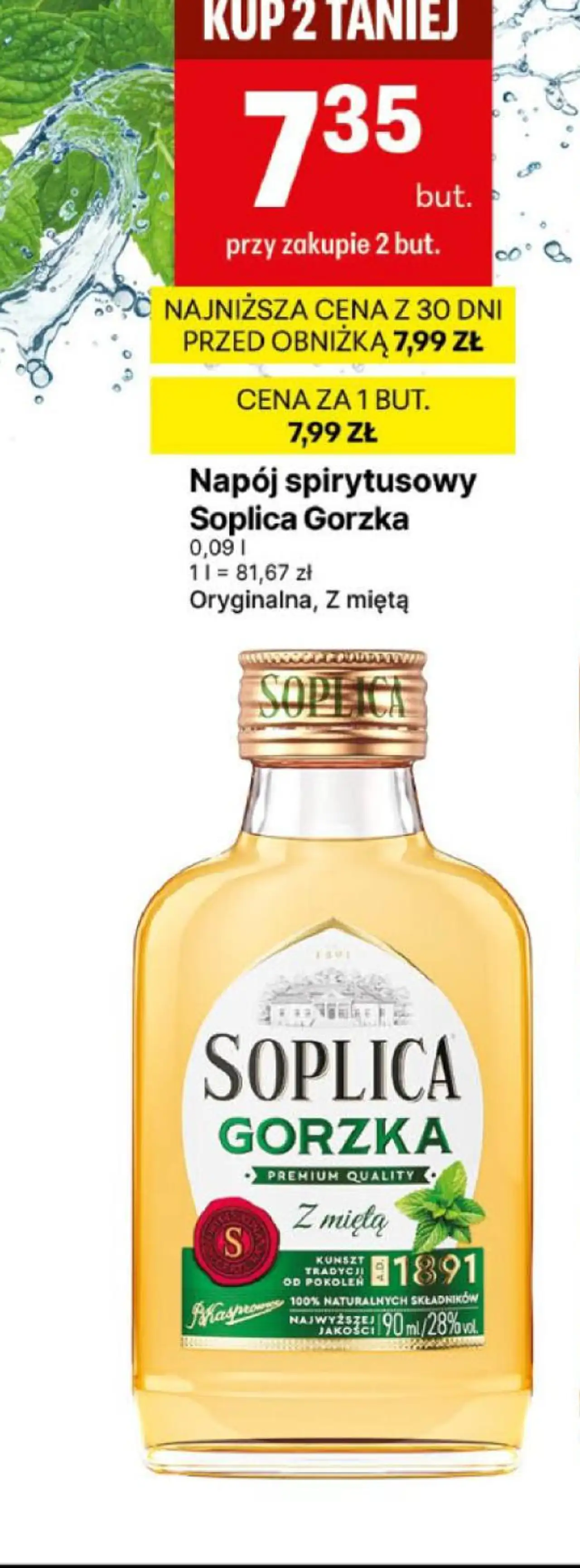 Napój spirytusowy Soplica Gorzka