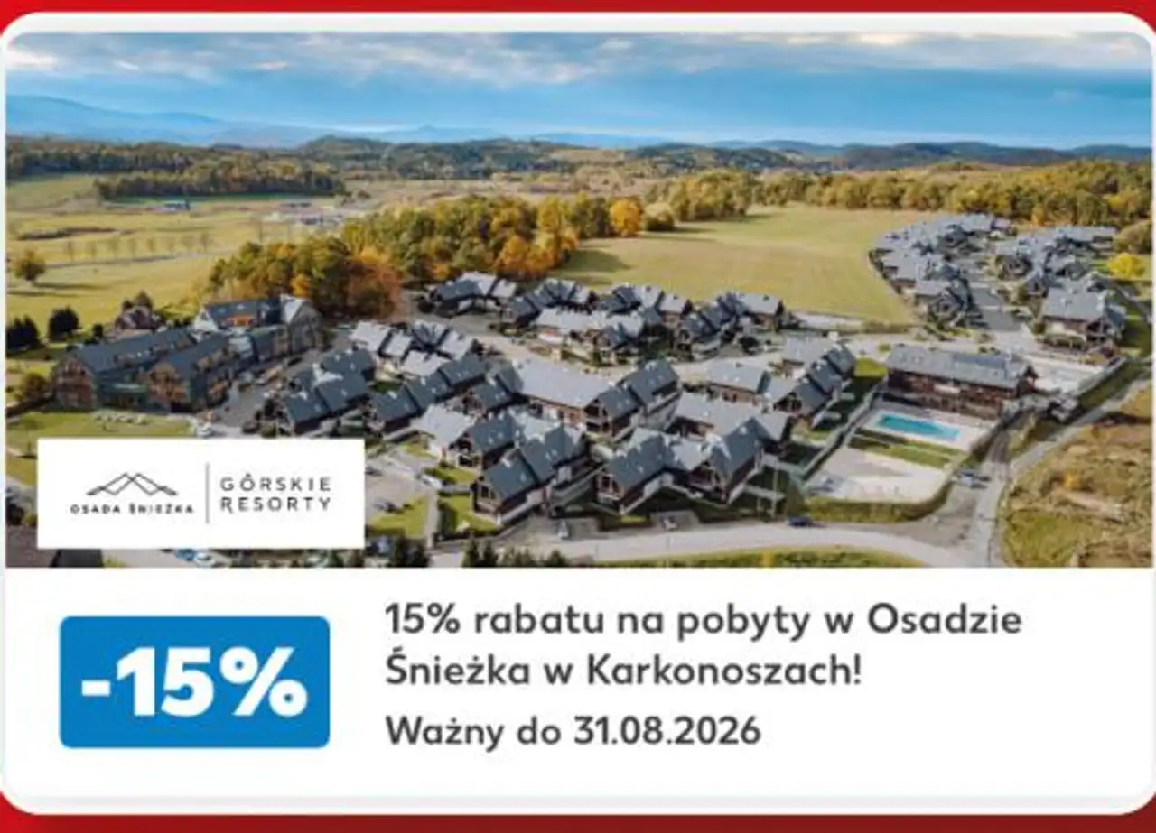 Pobyty w Osadzie Śnieżka w Karkonoszach -15% rabatu
