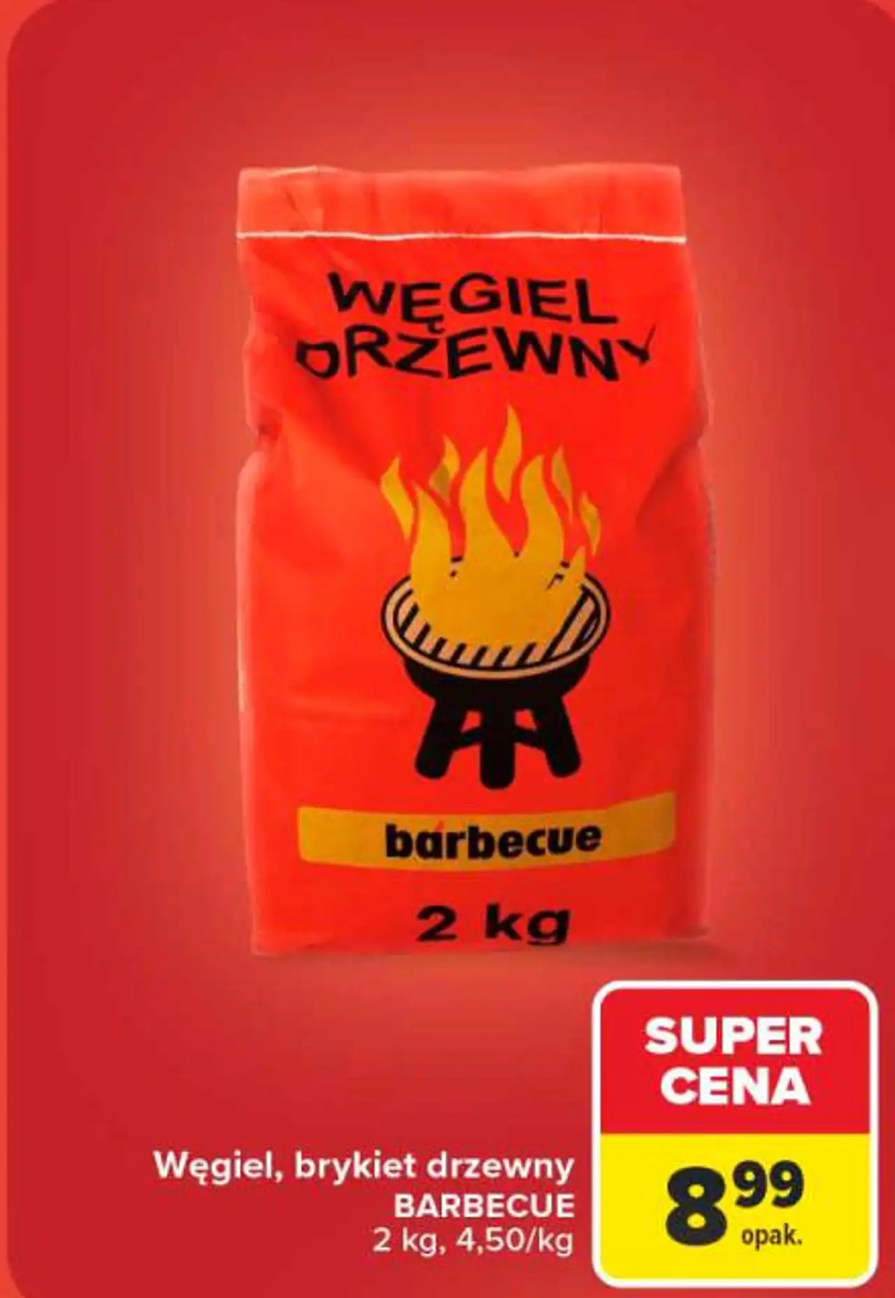 Węgiel, brykiet drzewny BARBECUE