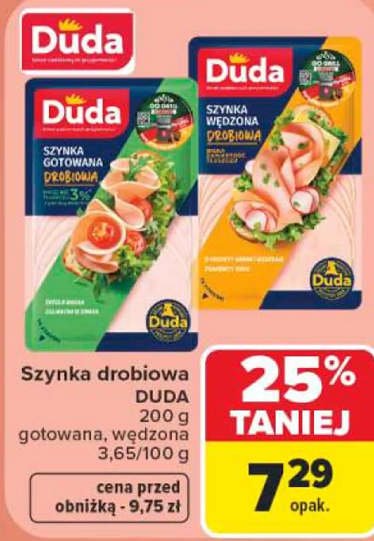 Duda Szynka drobiowa gotowana, wędzona