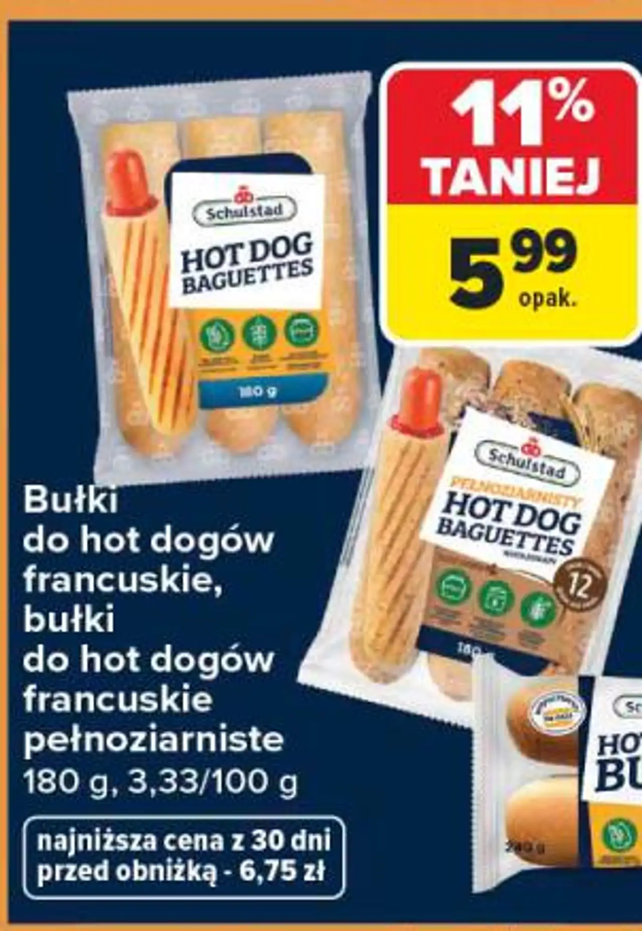 Bułki do hot dogów francuskie, bułki do hot dogów francuskie pełnoziarniste