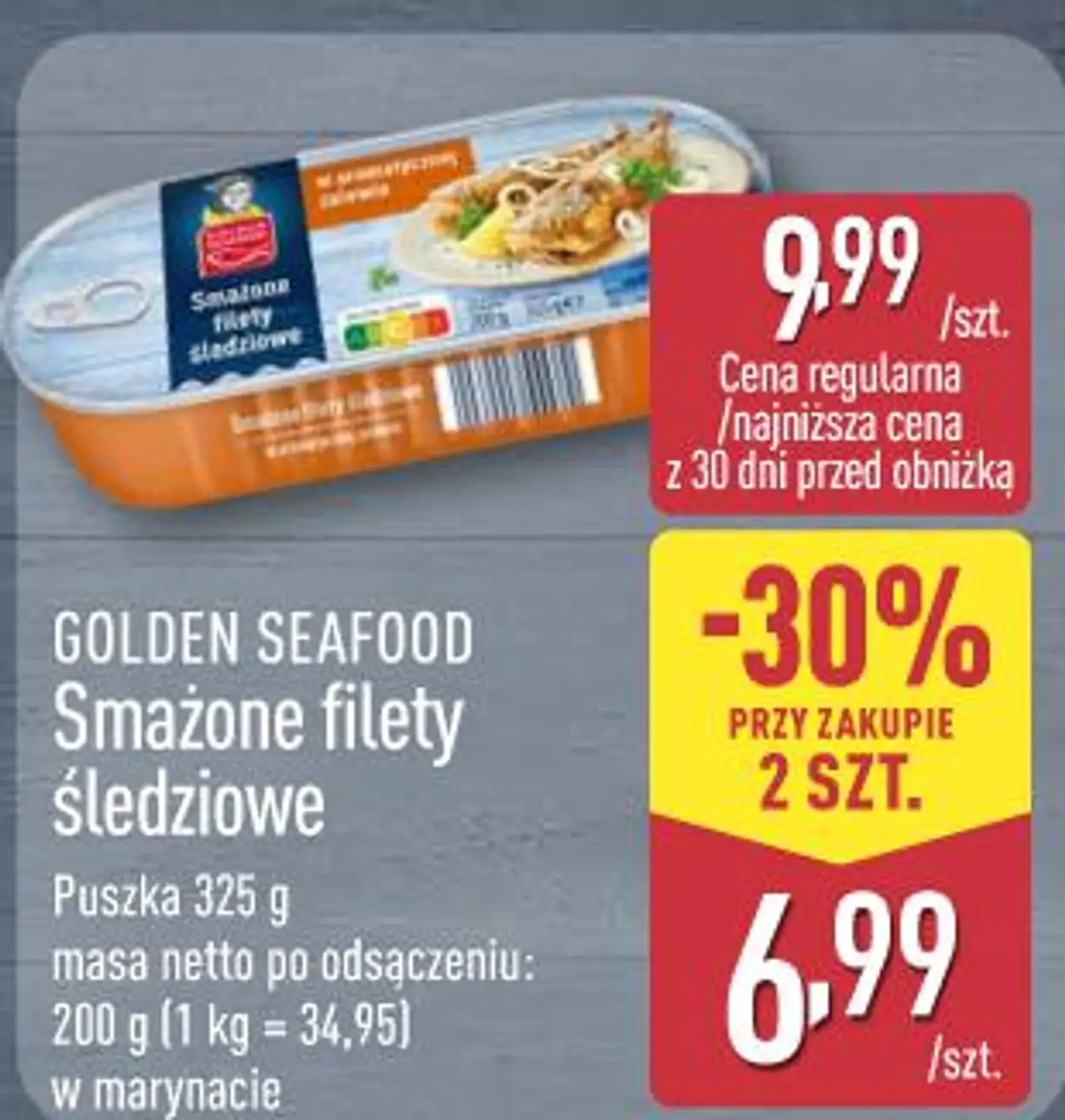 Golden Seafood Smażone filety śledziowe
