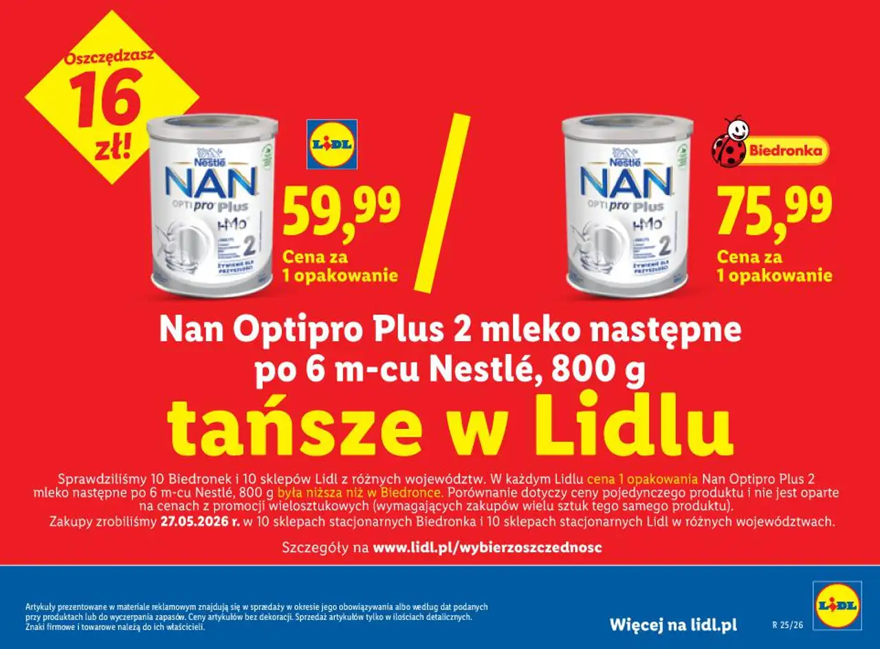 Nan Optipro Plus 2 mleko następne po 6 m-cu Nestlé, 800 g