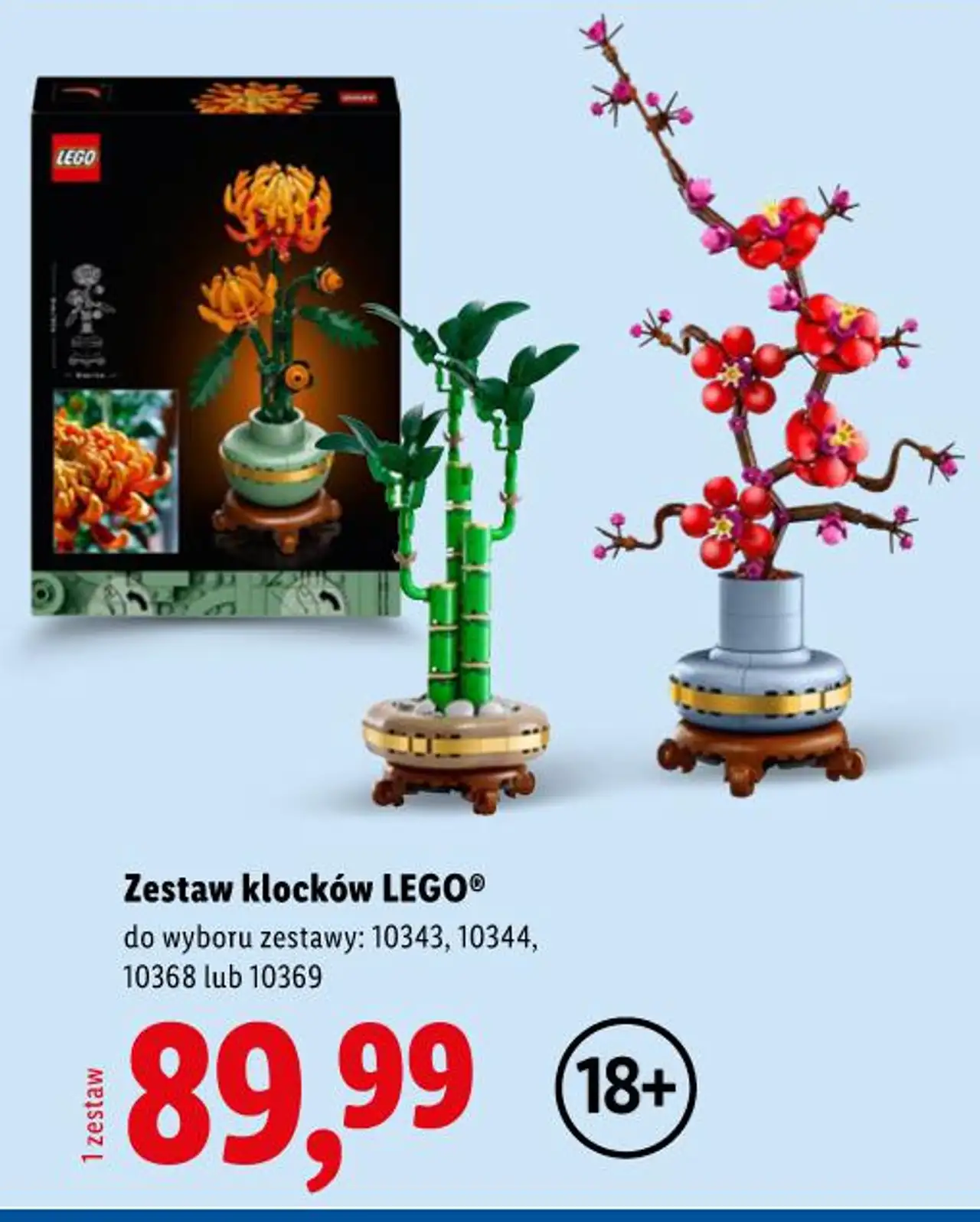 Zestaw klocków LEGO® do wyboru zestawy: 10343, 10344, 10368 lub 10369