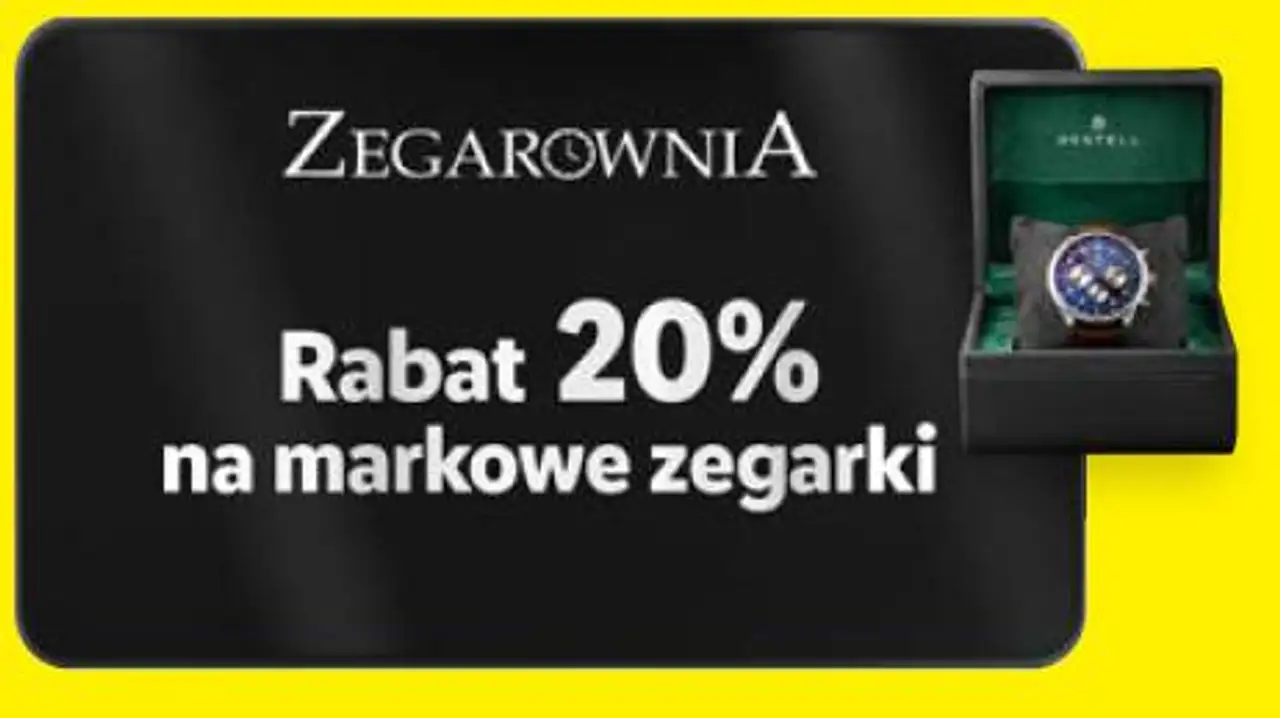 Zegarownia Rabat 20% na markowe zegarki