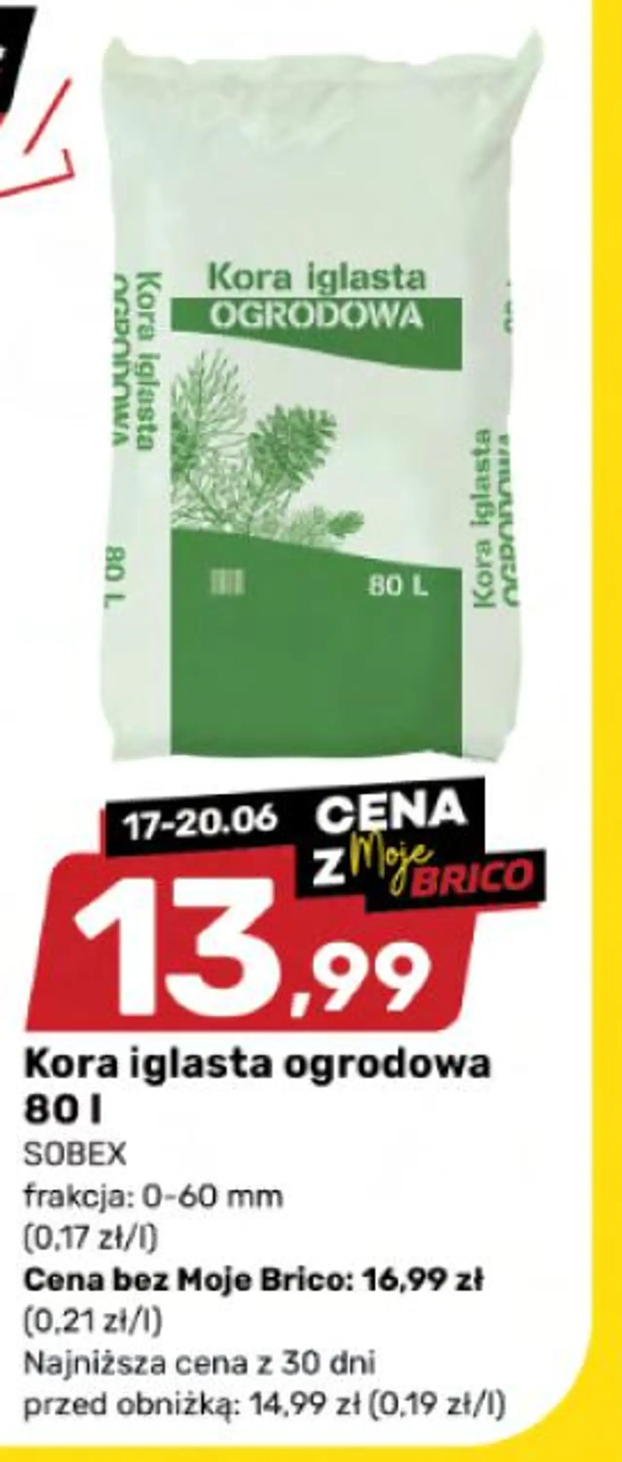 Kora iglasta ogrodowa Sobex 80 l
