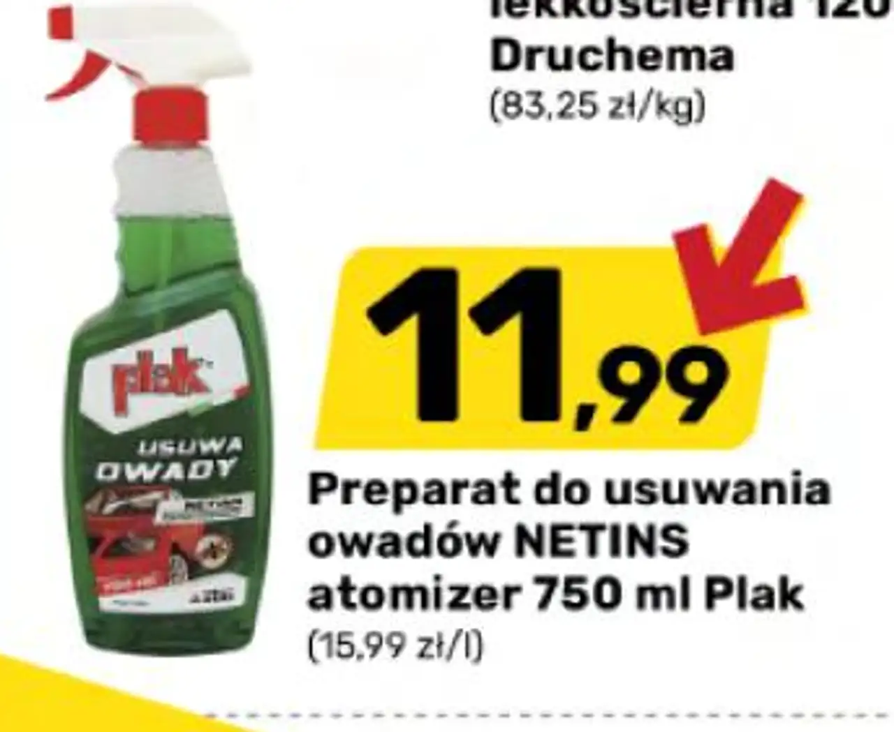 Preparat do usuwania owadów NETINS atomizer Plak