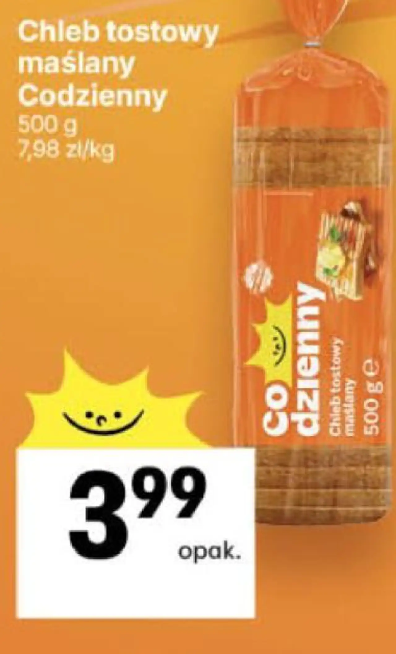 Chleb tostowy maślany Codzienny