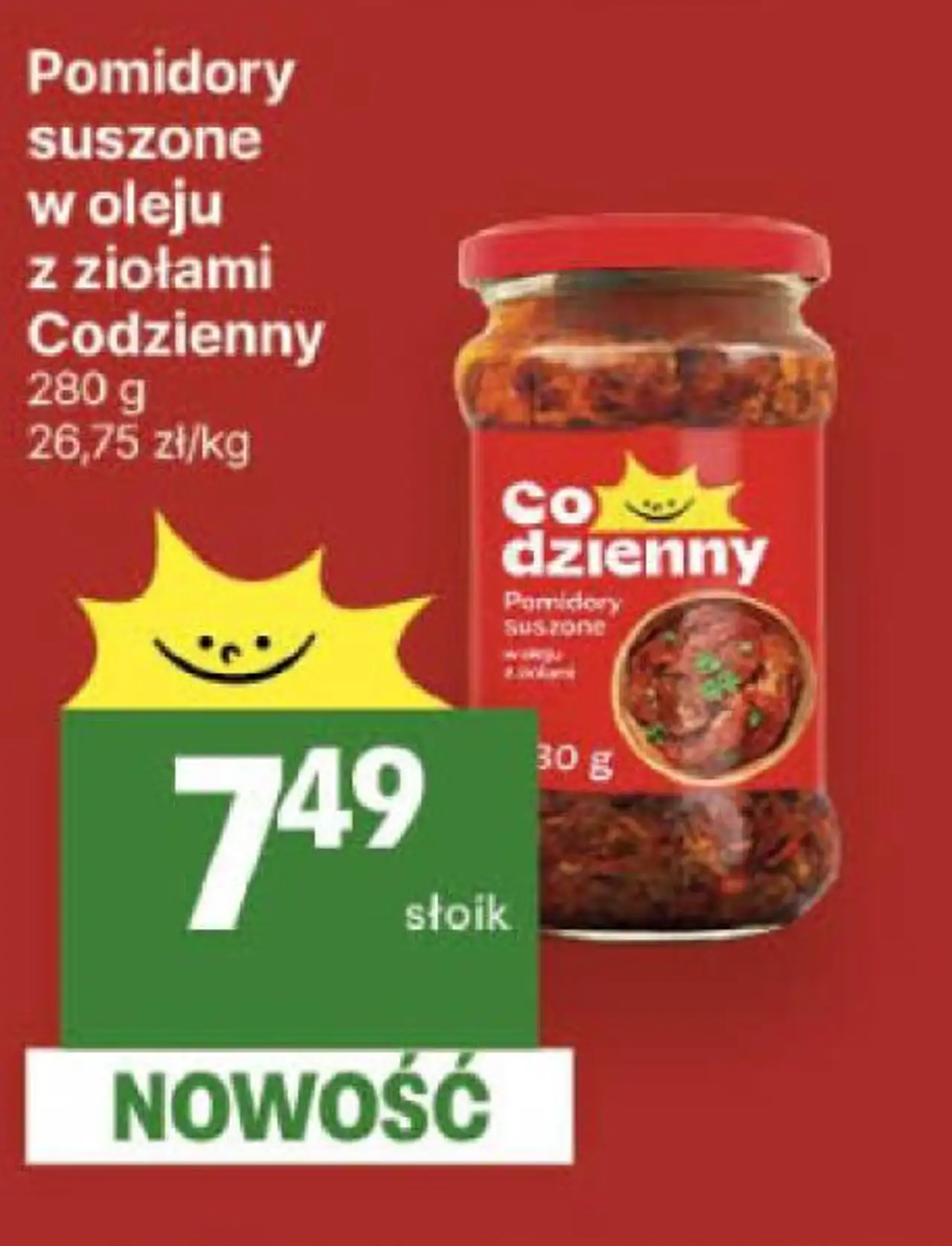 Pomidory suszone w oleju z ziołami Codzienny