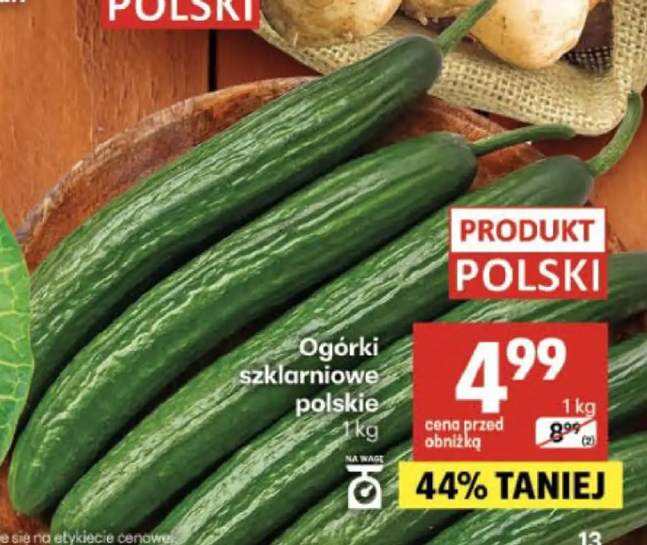 Ogórki szklarniowe polskie