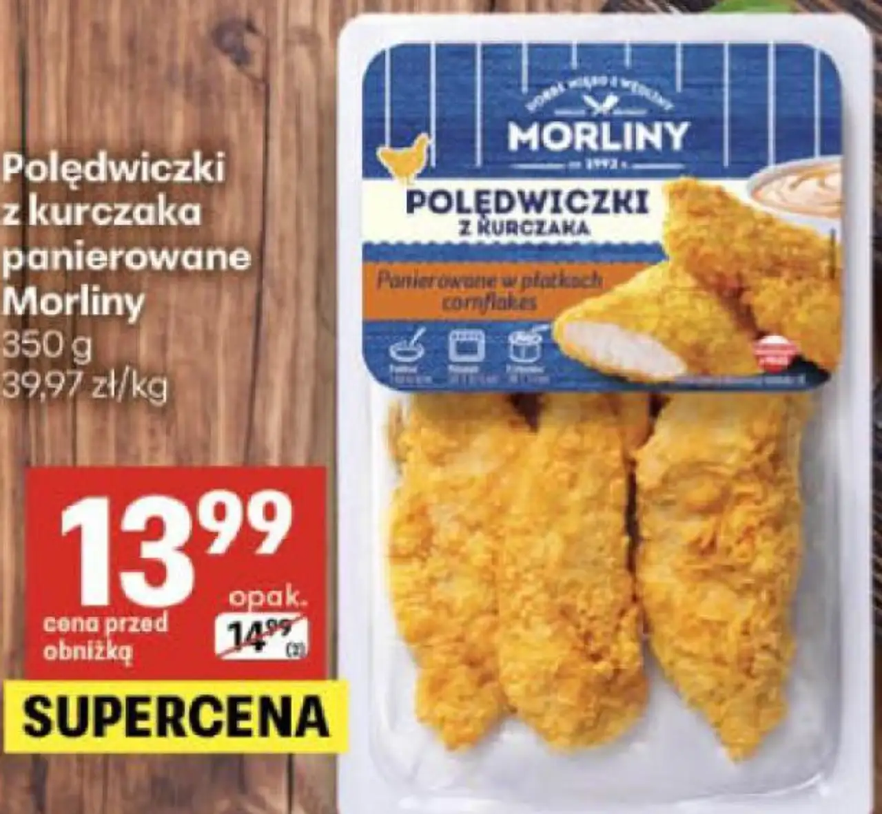Polędwiczki z kurczaka panierowane Morliny