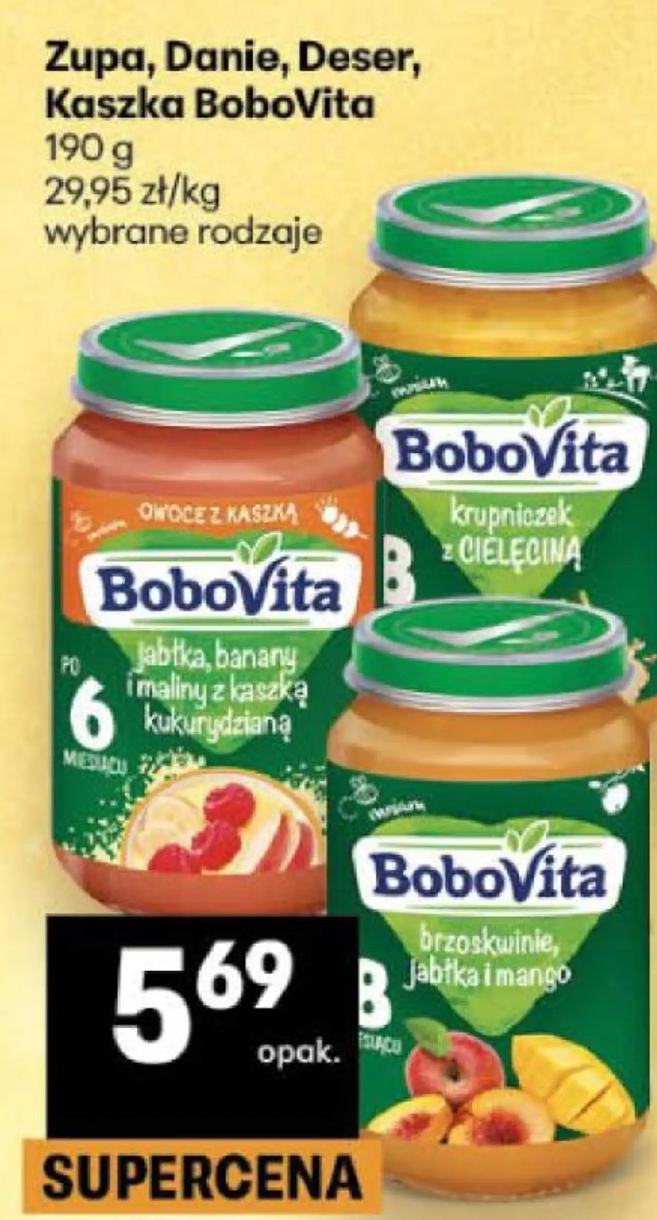 Zupa, Danie, Deser, Kaszka BoboVita