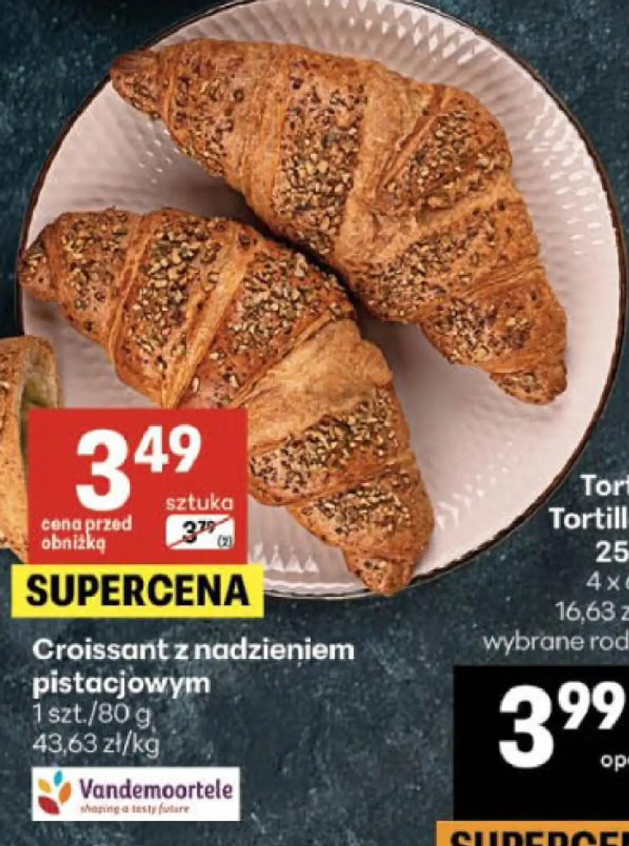 Vandemoortele Croissant z nadzieniem pistacjowym
