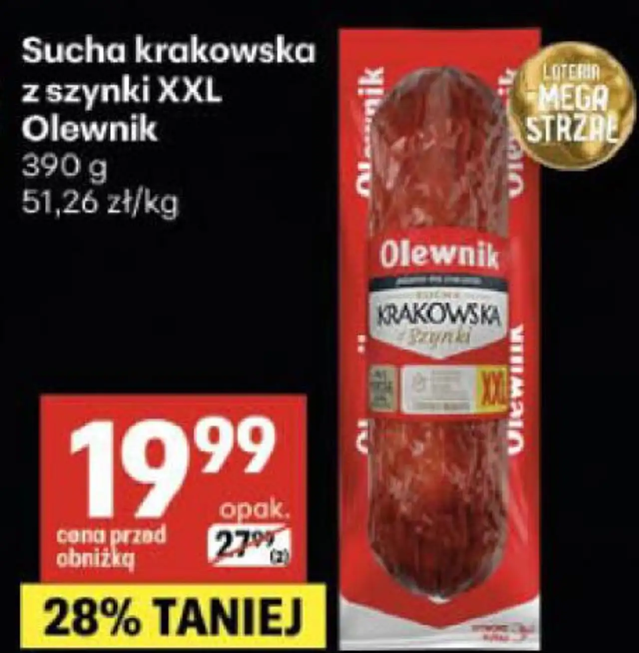 Sucha krakowska z szynki XXL Olewnik