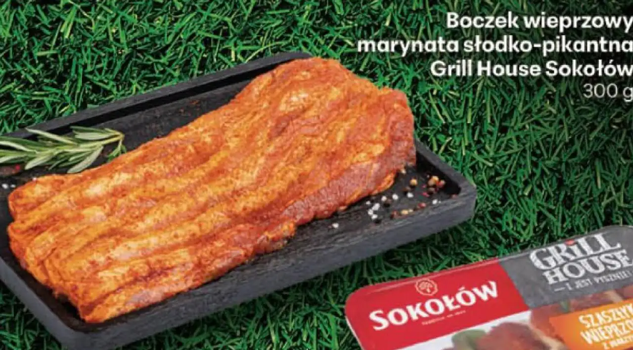 Boczek wieprzowy marynata słodko-pikantna Grill House Sokołów