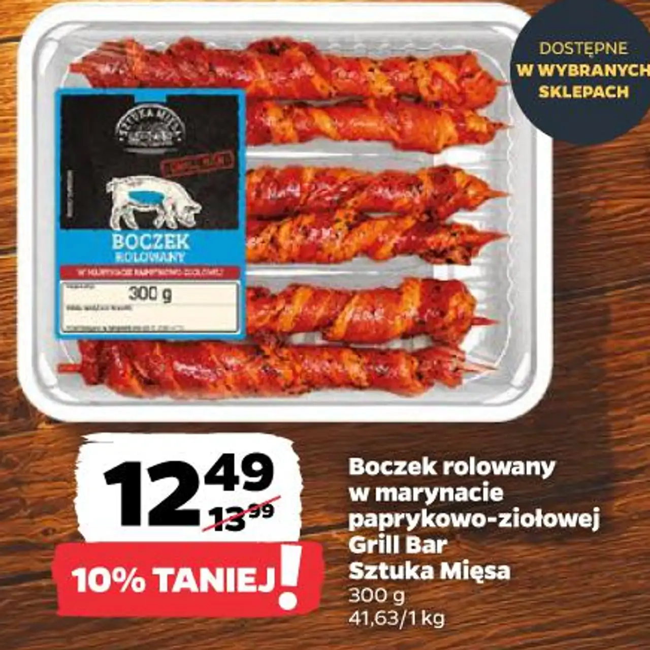 Boczek rolowany w marynacie paprykowo-ziołowej Grill Bar Sztuka Mięsa