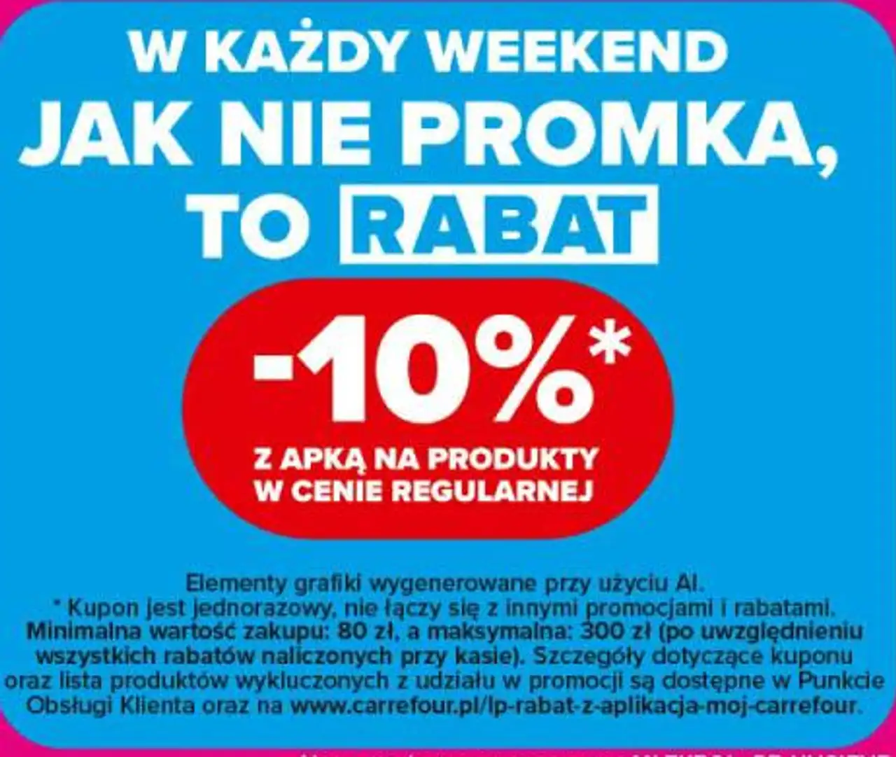Rabat -10% z apką na produkty w cenie regularnej