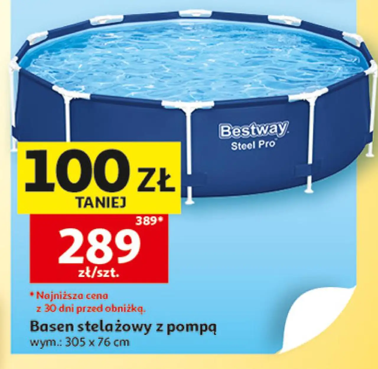 Basen stelażowy z pompą Bestway Steel Pro
