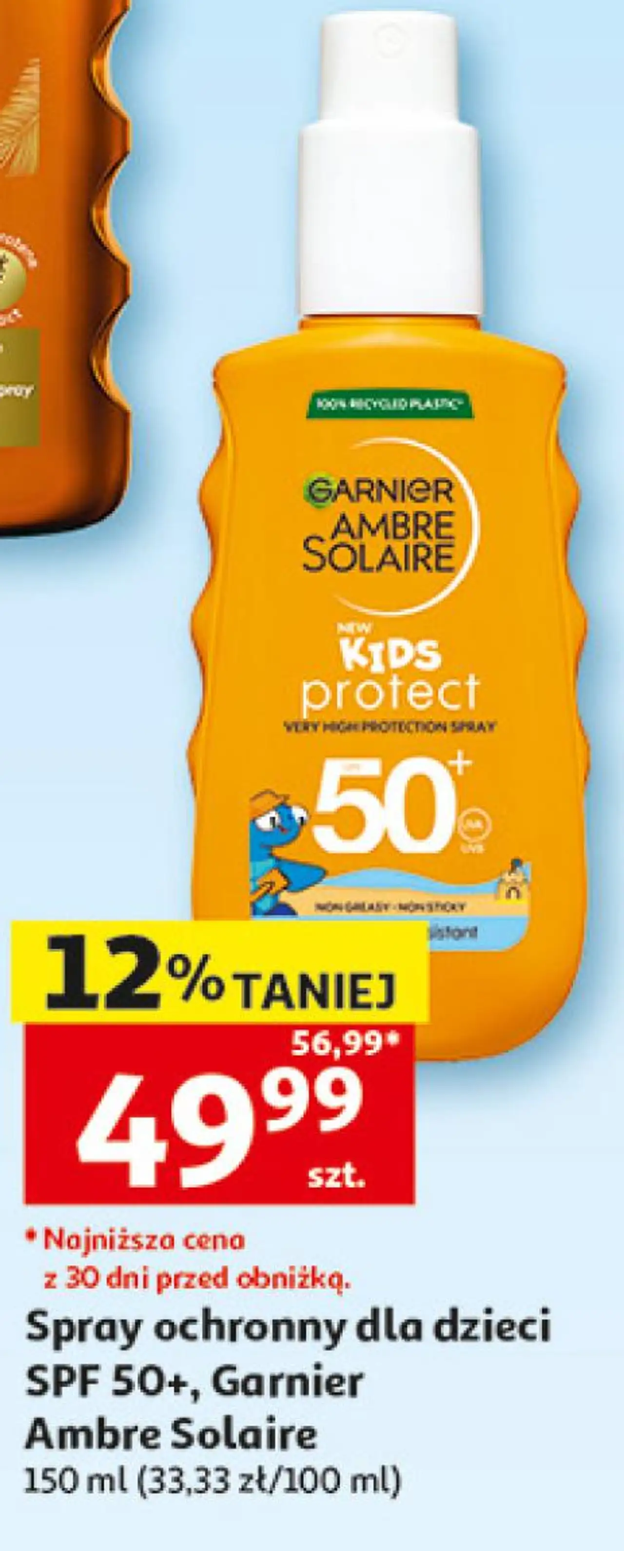 Garnier Ambre Solaire Kids Protect Spray ochronny dla dzieci SPF 50+