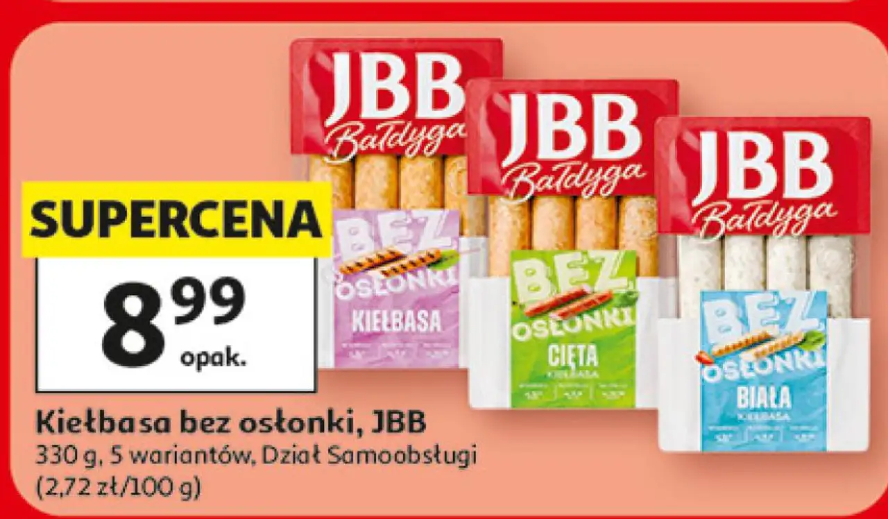 Kiełbasa bez osłonki, JBB