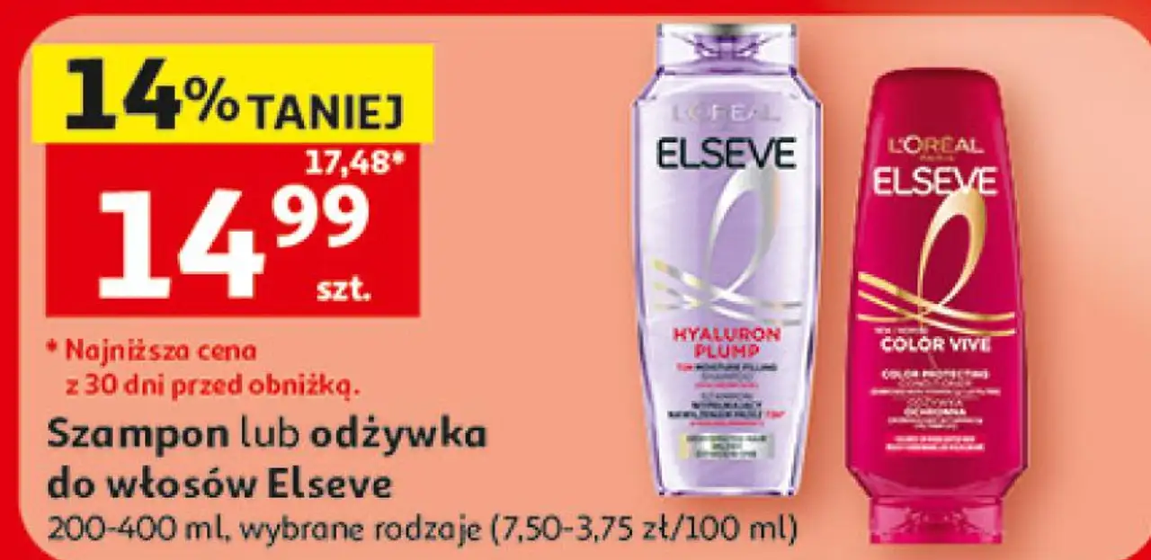 Szampon lub odżywka do włosów Elseve