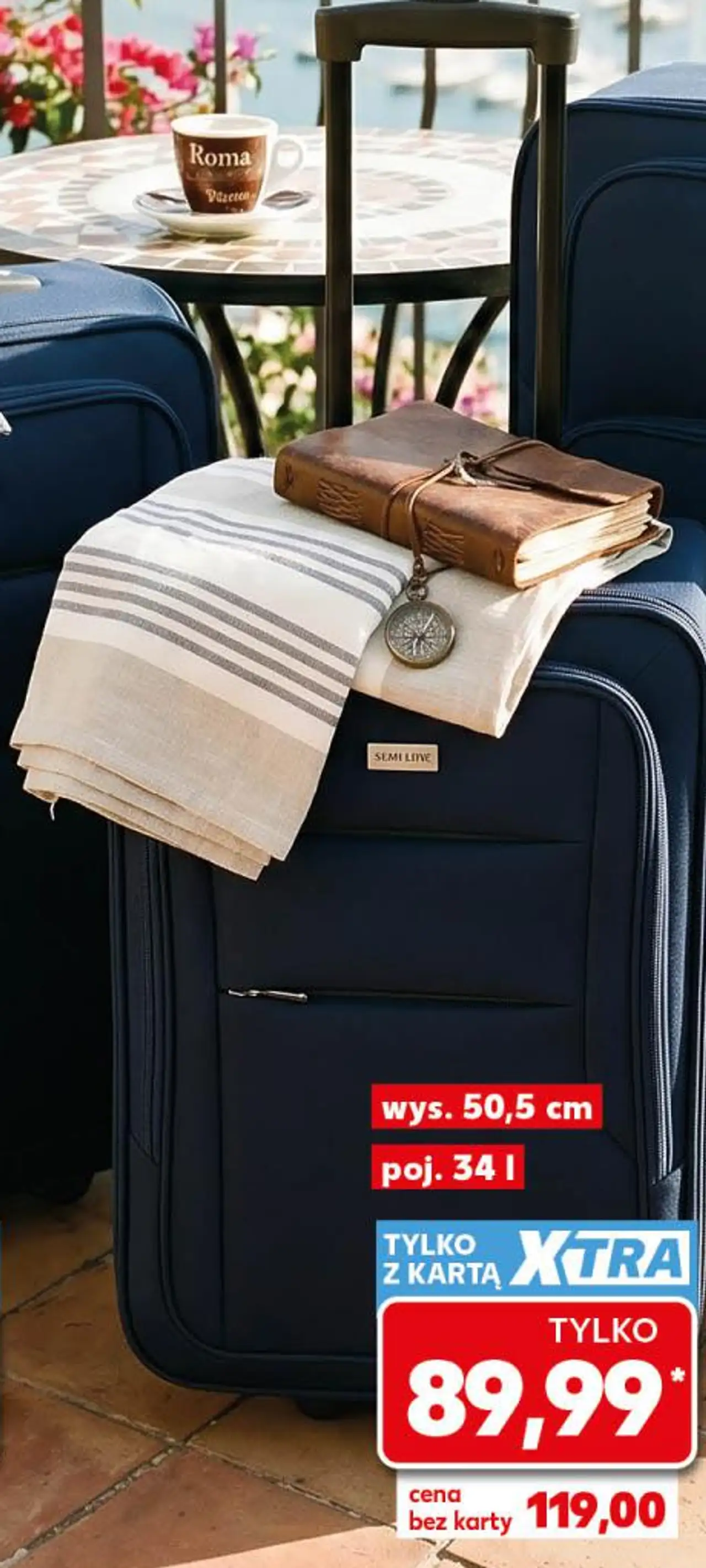 Walizka Semi Line, wys. 50,5 cm, poj. 34 l