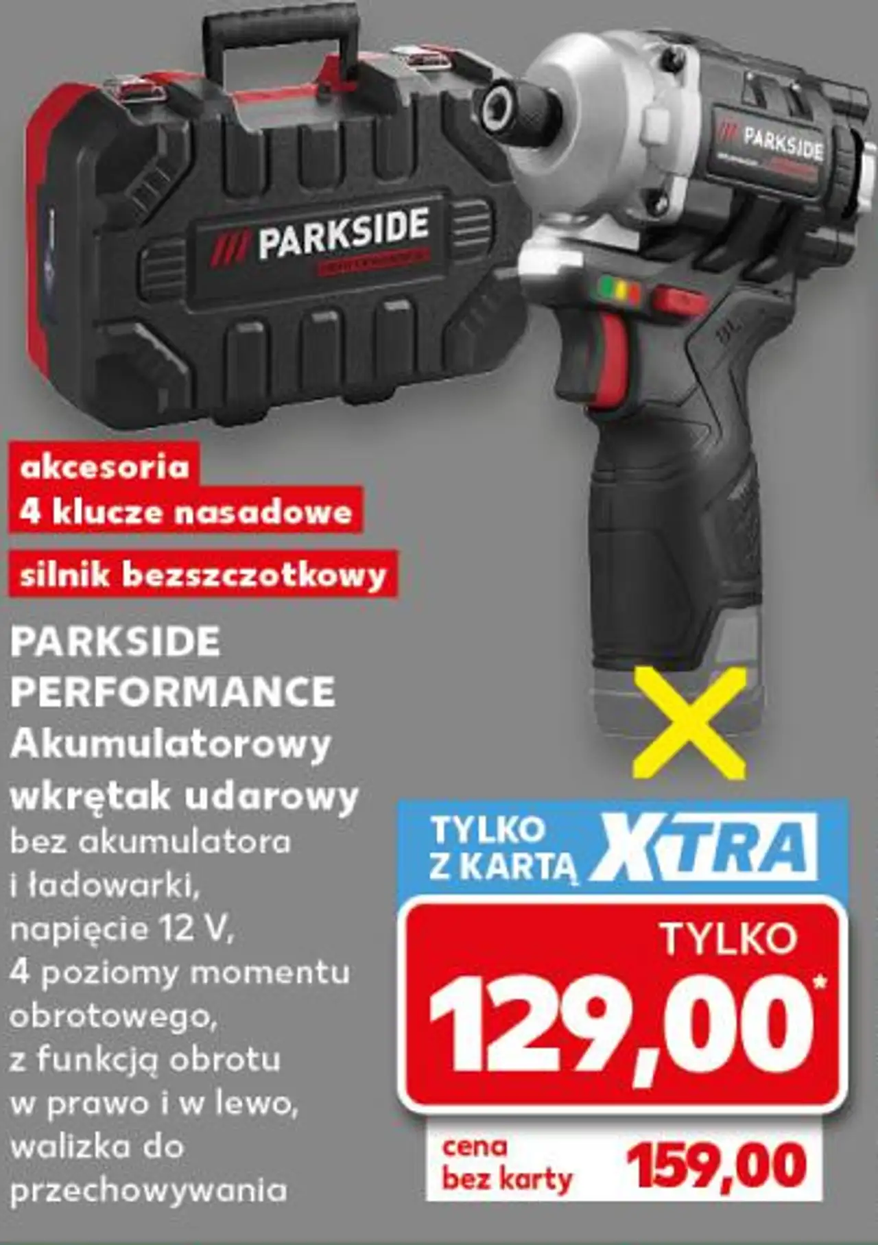 PARKSIDE PERFORMANCE Akumulatorowy wkrętak udarowy