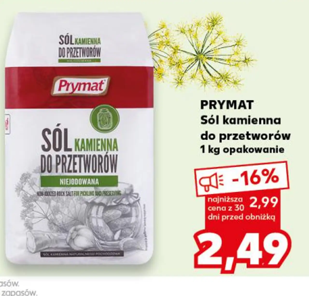 Prymat Sól kamienna do przetworów